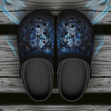 Classic Clogs Glowing Blue Lion