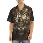 Hawaiian Shirt Tiger Molten Gold