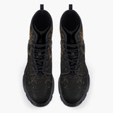 Casual Leather Chunky Boots Tiger Molten Gold