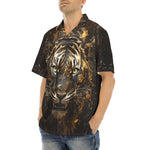 Hawaiian Shirt Tiger Molten Gold