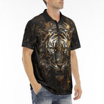 Men's Polo Shirt Tiger Molten Gold