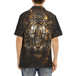 Hawaiian Shirt Tiger Molten Gold