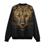 Bomber Jacket Golden Leopard Print