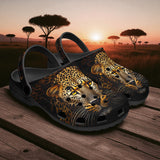 Classic Clogs Golden Leopard Print