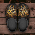 Classic Clogs Golden Leopard Print