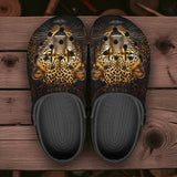 Classic Clogs Golden Leopard Print