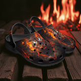 Classic Clogs Tiger with Flames
