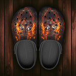 Classic Clogs Tiger with Flames