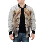 Bomber Jacket Watercolor Lion