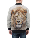 Bomber Jacket Watercolor Lion