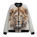 Bomber Jacket Watercolor Lion