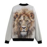 Bomber Jacket Watercolor Lion