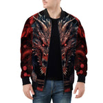 Bomber Jacket Dragon with Red Eyes