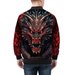 Bomber Jacket Dragon with Red Eyes