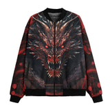 Bomber Jacket Dragon with Red Eyes