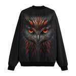 Bomber Jacket Black Red Owl Head