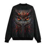 Bomber Jacket Black Red Owl Head