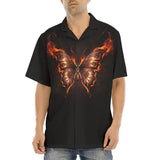 Hawaiian Shirt Fire Butterfly