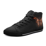High-Top Canvas Shoes Fire Butterfly