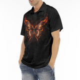 Men's Polo Shirt Fire Butterfly