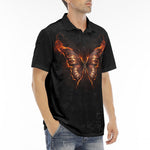 Men's Polo Shirt Fire Butterfly