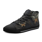 High-Top Canvas Shoes Gothic Metal Butterfly