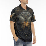 Men's Polo Shirt Gothic Metal Butterfly