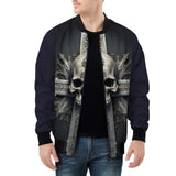 Bomber Jacket Skull with Cross