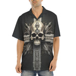 Hawaiian Shirt Skull with Cross