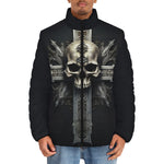 Down-Padded Puffer Jacket Skull with Cross