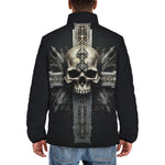 Down-Padded Puffer Jacket Skull with Cross