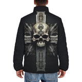 Down-Padded Puffer Jacket Skull with Cross