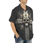 Hawaiian Shirt Skull with Cross