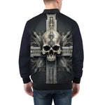 Bomber Jacket Skull with Cross