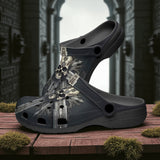 Classic Clogs Skull with Cross