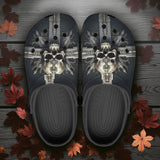 Classic Clogs Skull with Cross