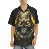 Hawaiian Shirt Skull with Snake