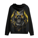 Men's Zip Up Hoodie Skull with Snake