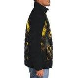 Down-Padded Puffer Jacket Skull with Snake