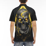 Men's Polo Shirt Skull with Snake