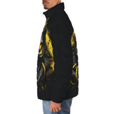 Down-Padded Puffer Jacket Skull with Snake