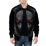 Bomber Jacket Snake with Red Eyes