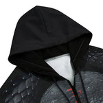 Men's Zip Up Hoodie Snake with Red Eyes