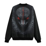 Bomber Jacket Snake with Red Eyes