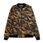 Bomber Jacket Bronze Ornate Pattern