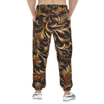 Men's Sweatpants Bronze Ornate Pattern