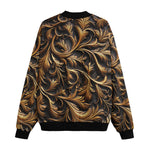 Bomber Jacket Bronze Ornate Pattern