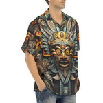 Hawaiian Shirt Drawing Aztec Mask Art