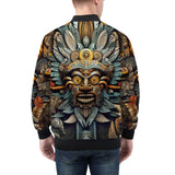 Bomber Jacket Drawing Aztec Mask Art