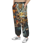 Men's Sweatpants Drawing Aztec Mask Art